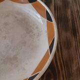 Round flat on Piedouche compotier Badonviller model Henri