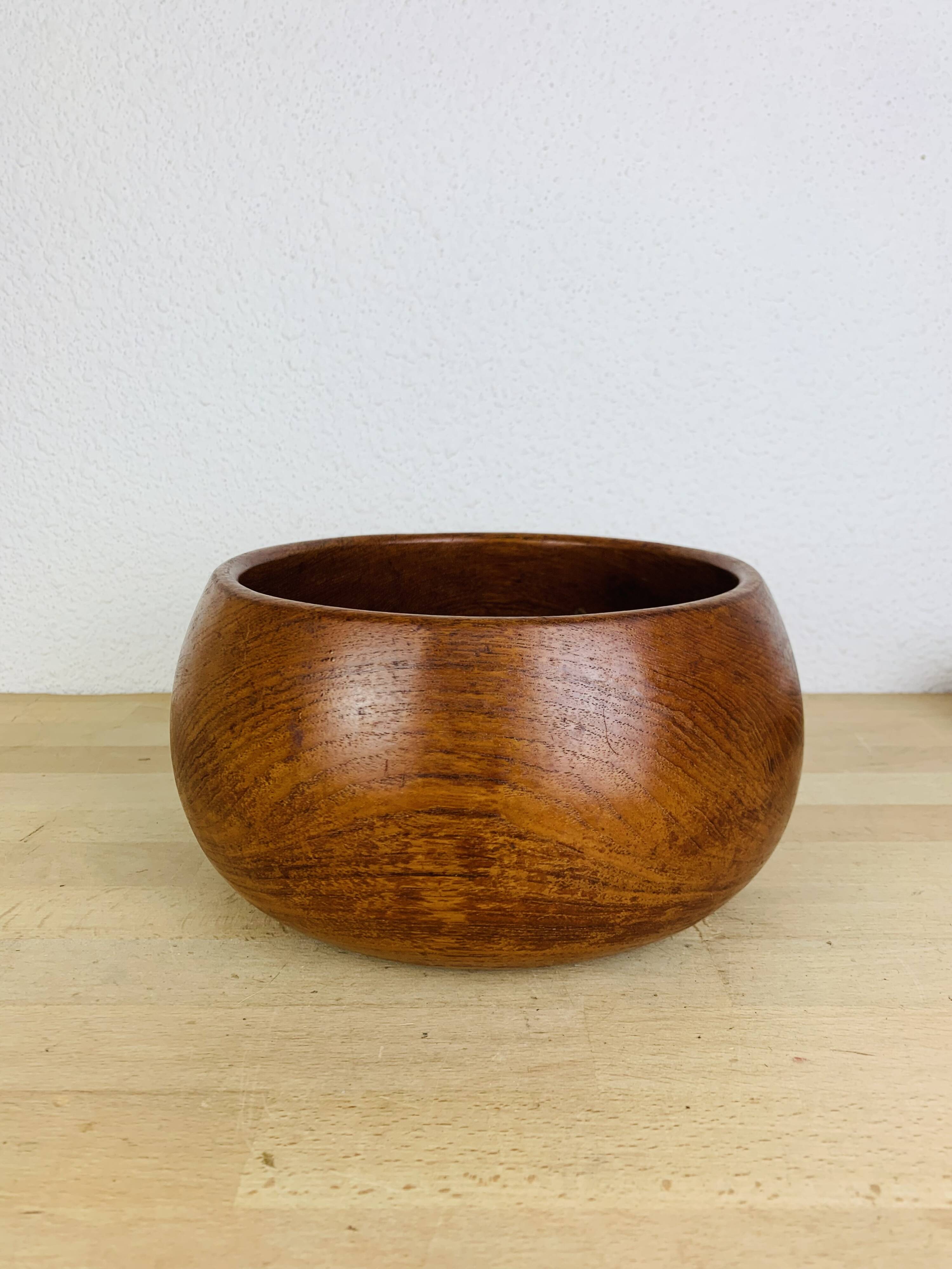 Danish teak fruit bowl, 1960s, Scandinavian