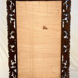 19th century mirror in carved and openwork chestnut
