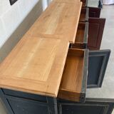Old sideboard with four doors and four drawers