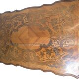Marquetry silverware cabinet