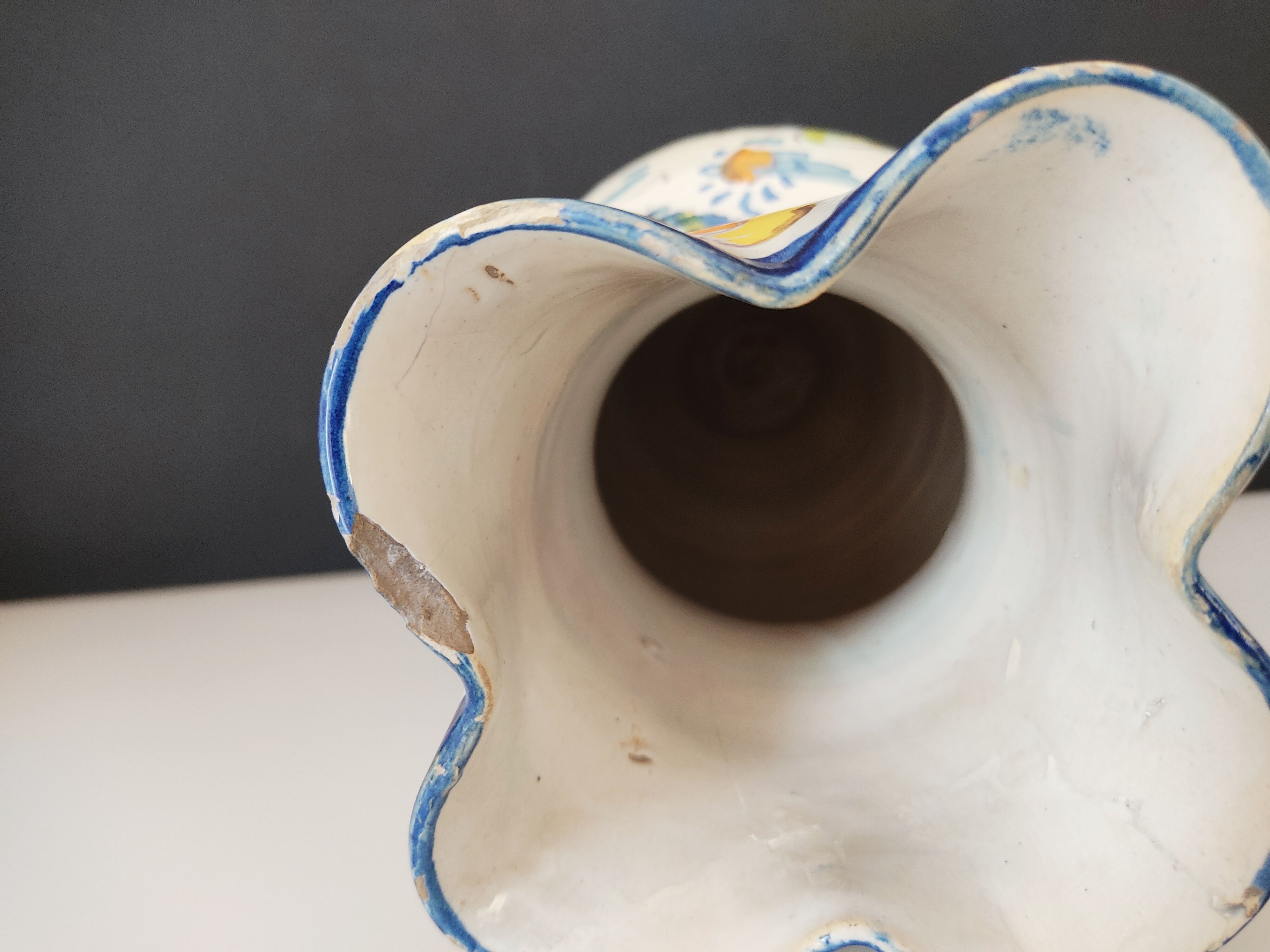 Vase with two ceramic handles Sante Ana Spain