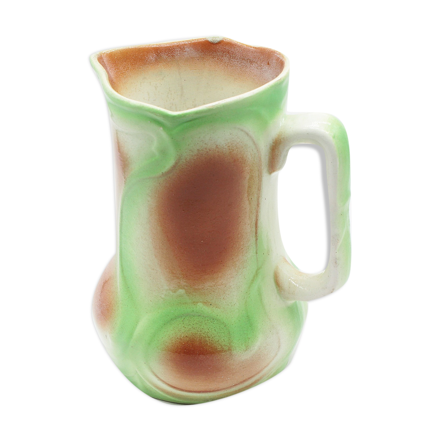 Ceramic pitcher iron earth