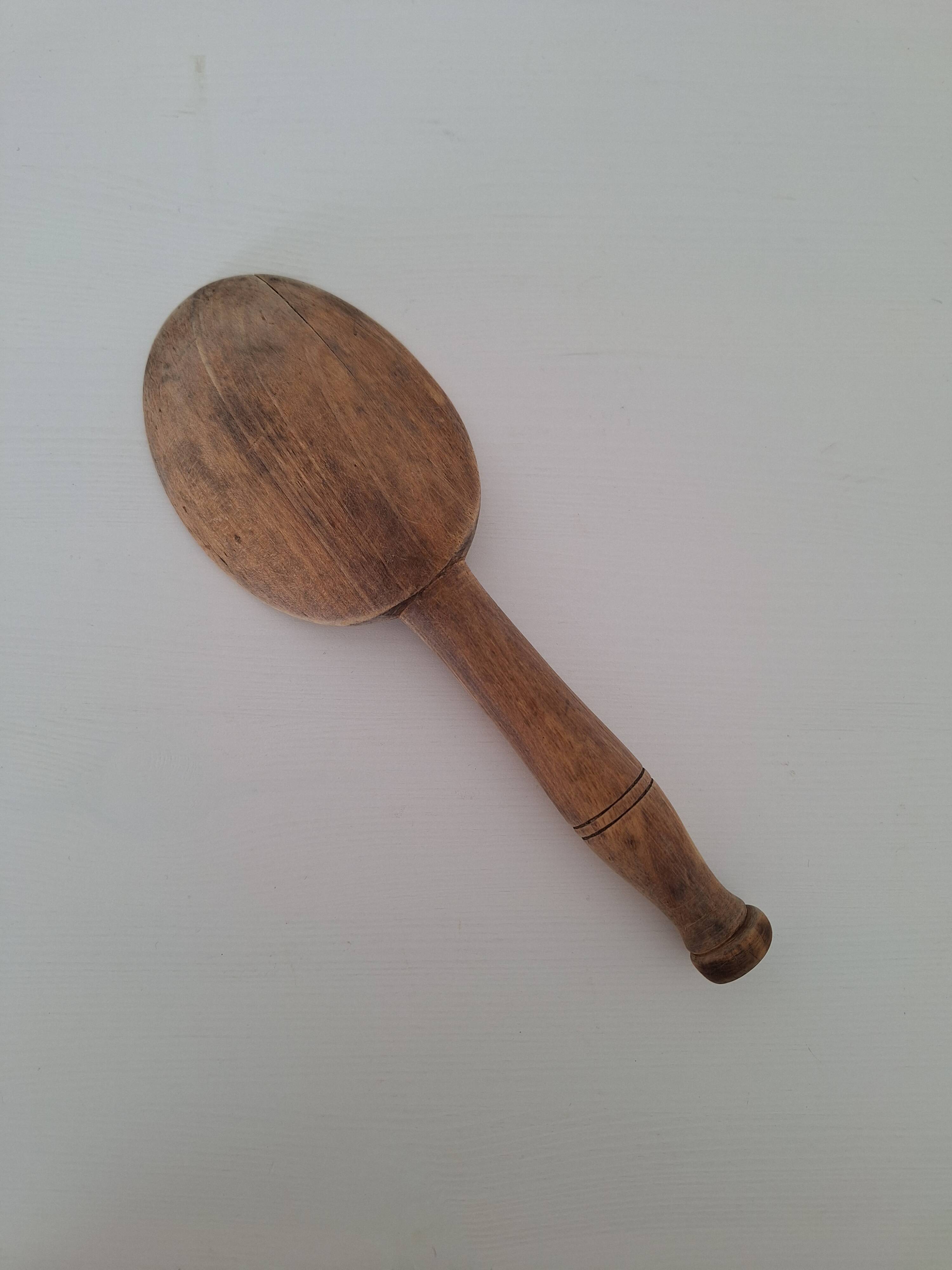 Vintage wooden butter spoon