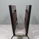 Vintage teak and metal magazine rack, Netherlands 1960-1970