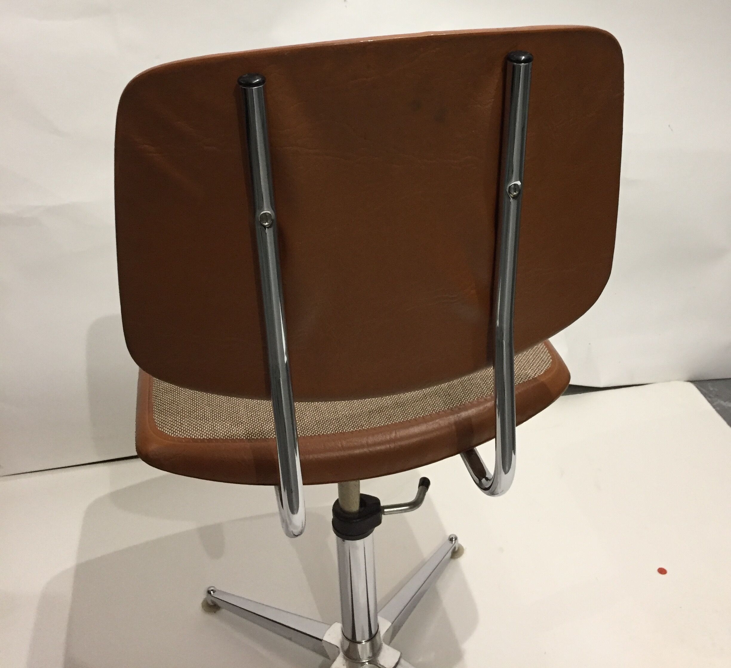 60s camel office chair