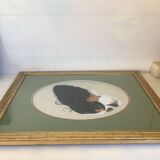 Signed dog painting