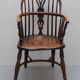 Windsor chair in solid elm circa 1860 - English furniture