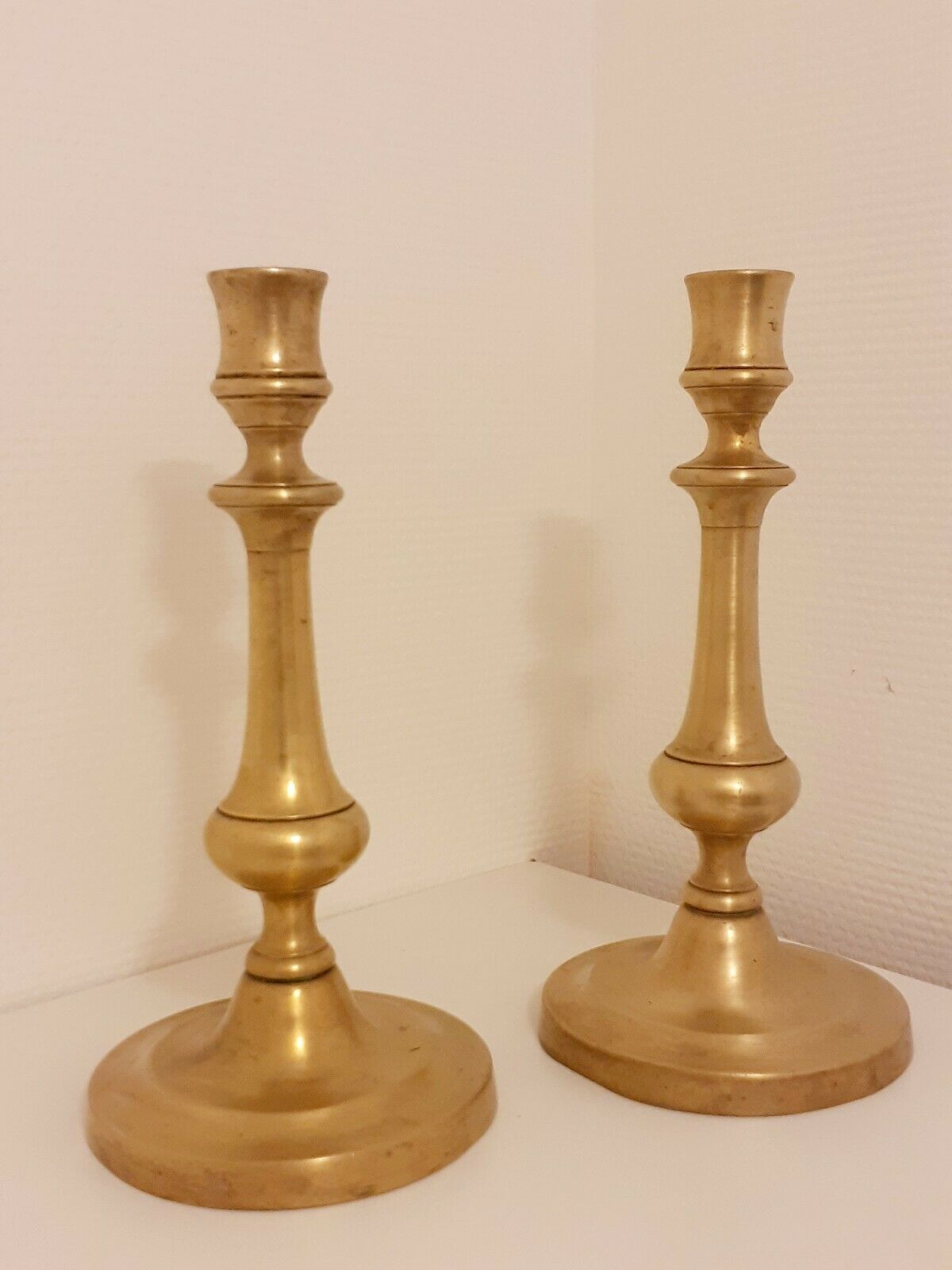 Old golden candles-candelabra bronze