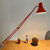 Office lamp architect aluminor France vintage 70s orange