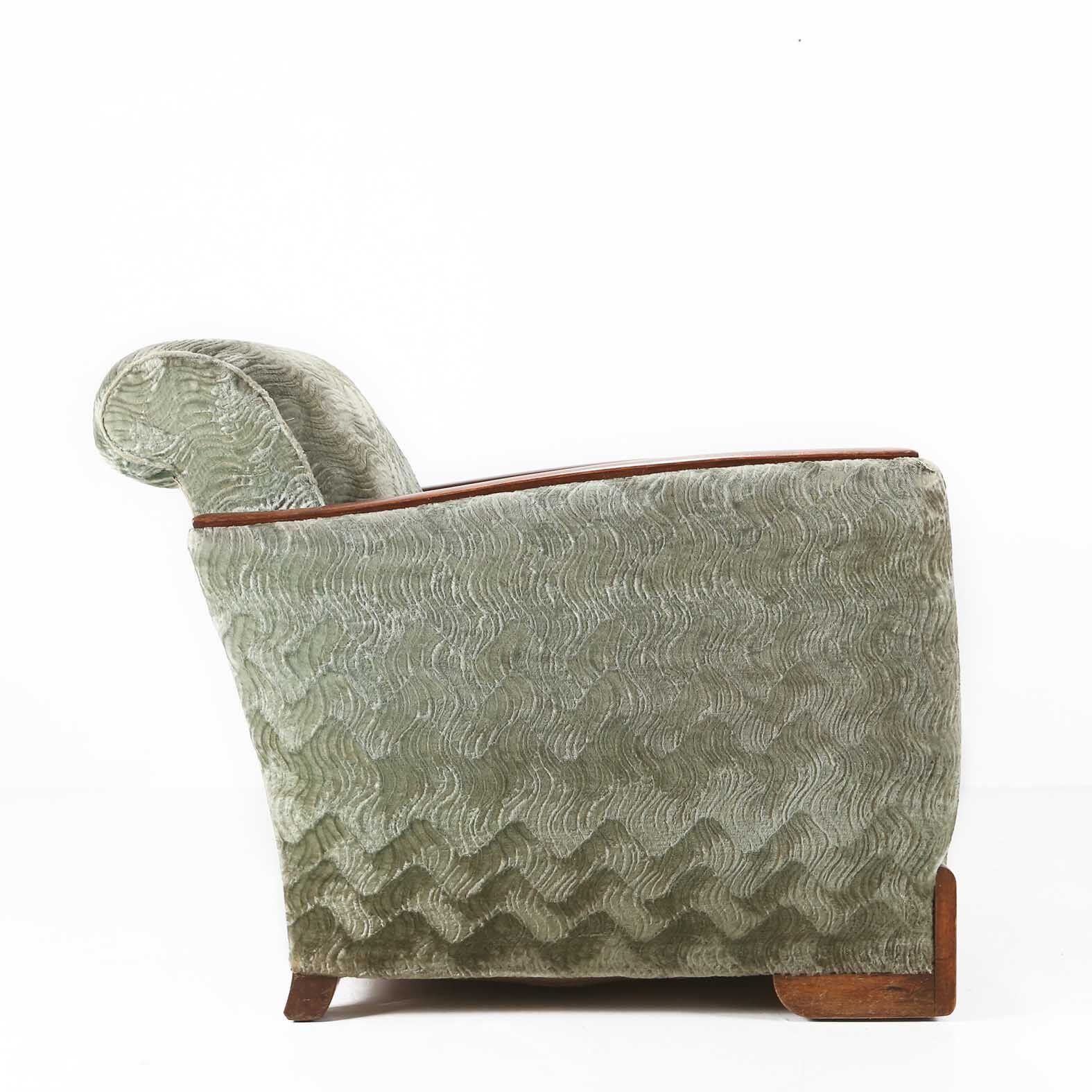 Fauteuil club Art déco vers 1930