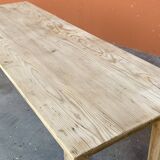 Grande table de café bistrot alsacienne sapin naturel brut french bistro table 1930