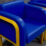 Pair of leather armchairs 1970