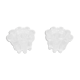 Pair of Reims glass candle holders
