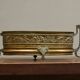 Neoclassical cache-pot in patinated brass, 19th century.