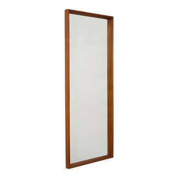 Swedish Scandinavian teak mirror with label