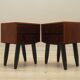 Set of rosewood bedside cabinets, Danish design, 1970s, production: Denmark