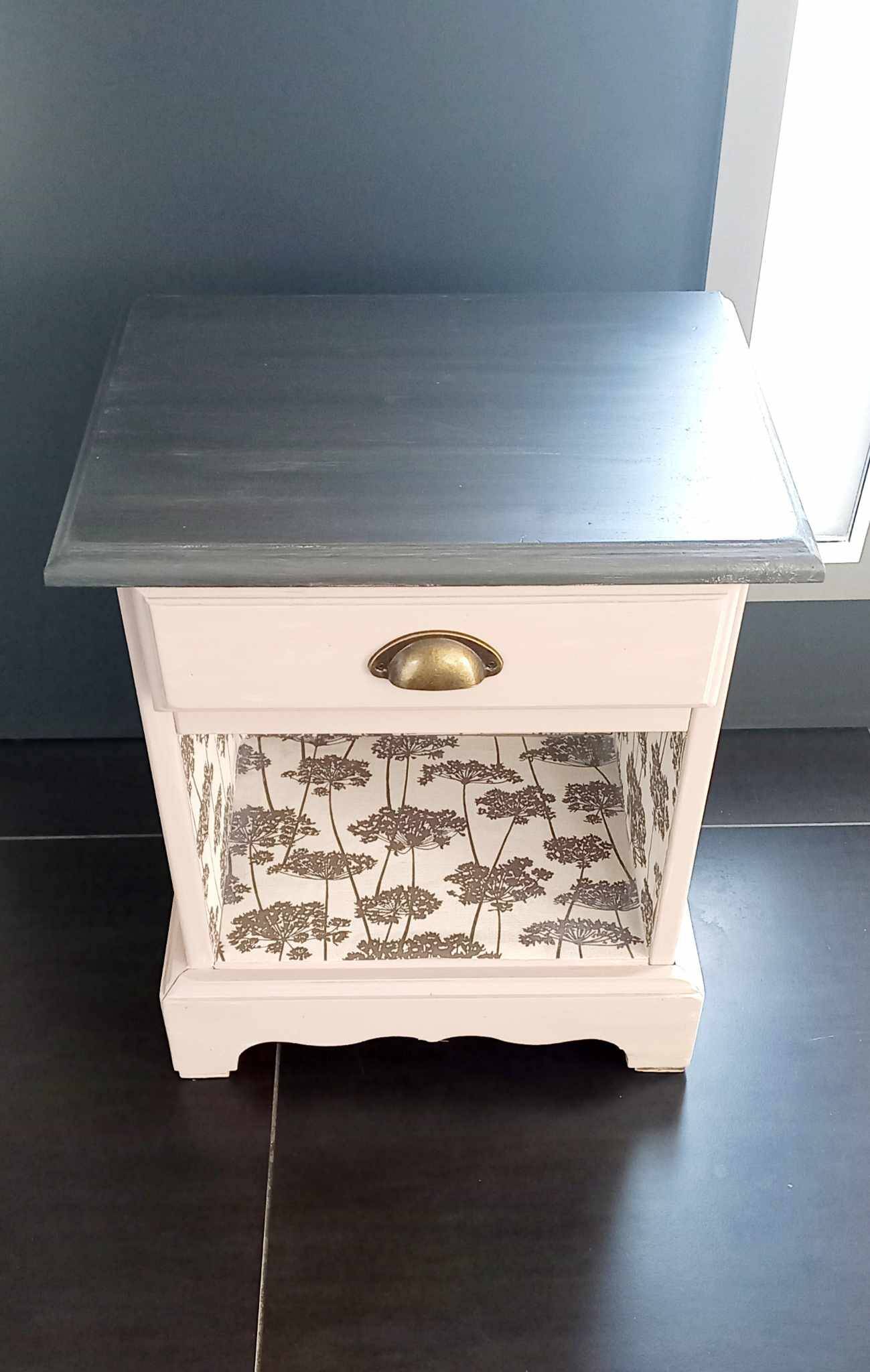 Revamped vintage bedside table