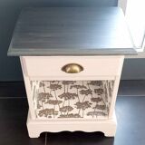 Revamped vintage bedside table