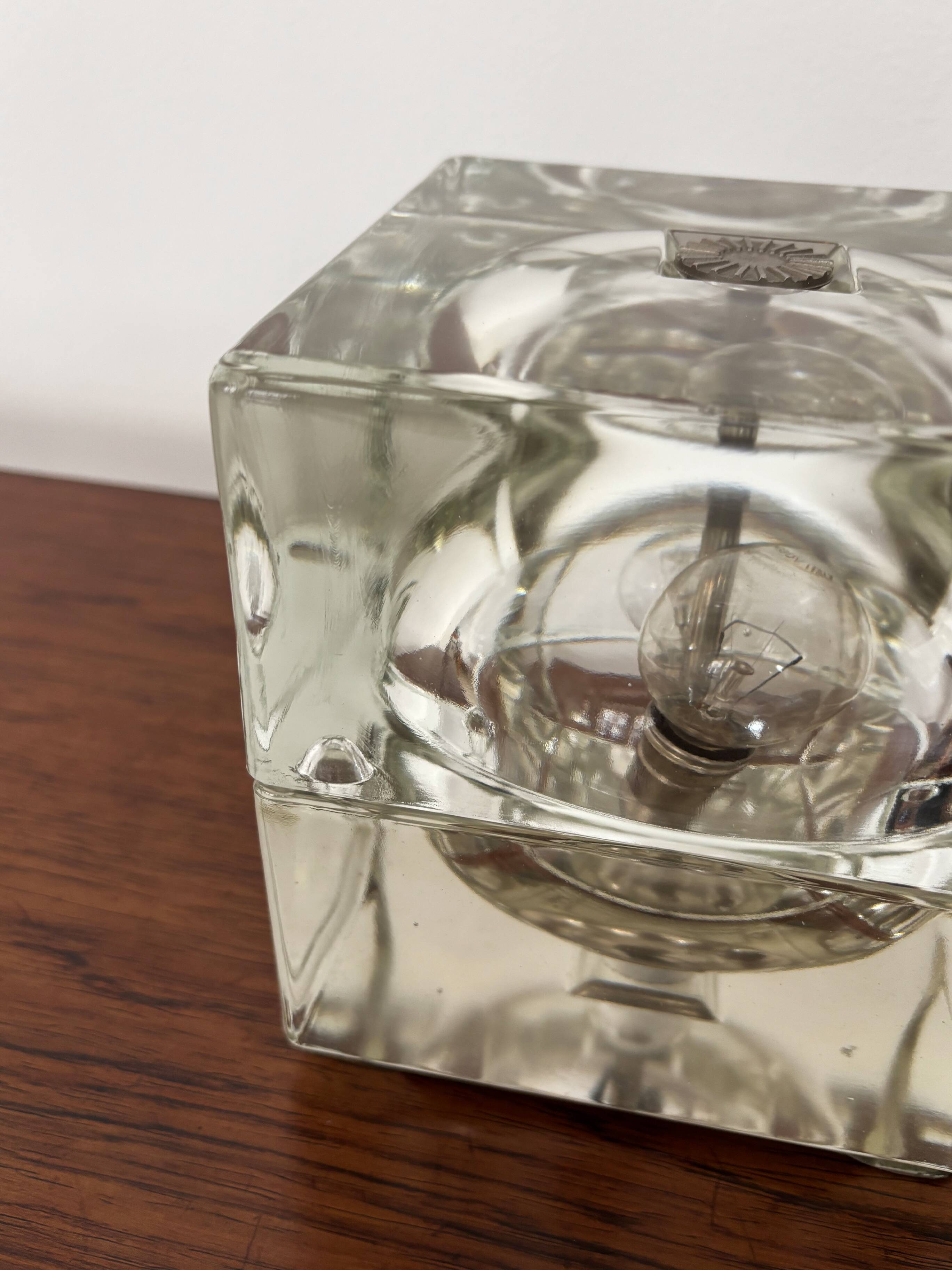 Cubosfera Glass Table Lamp design Alessandro Mendini, Italy 1960s