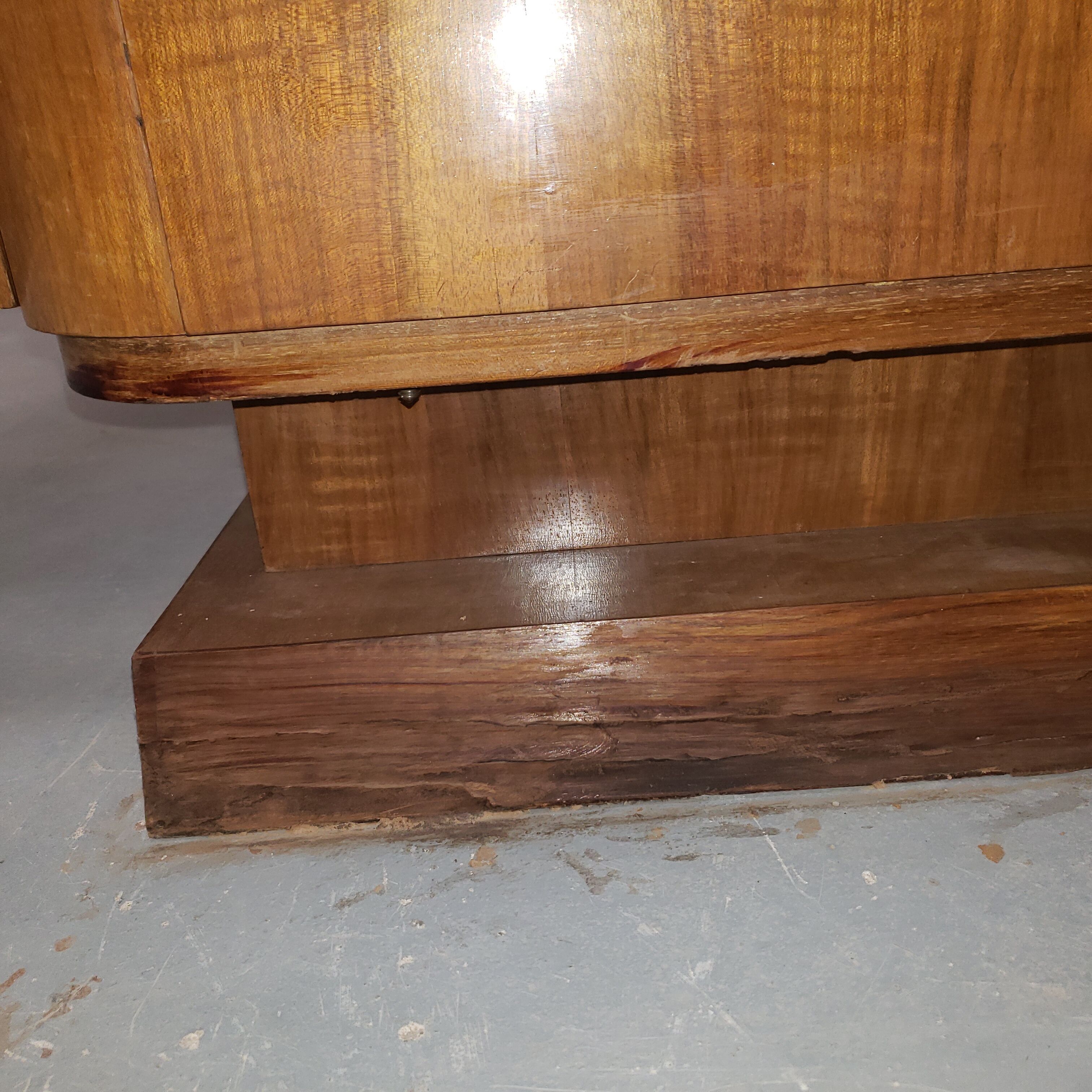 Commode armoire asymétrique Art Deco années 50 vintage