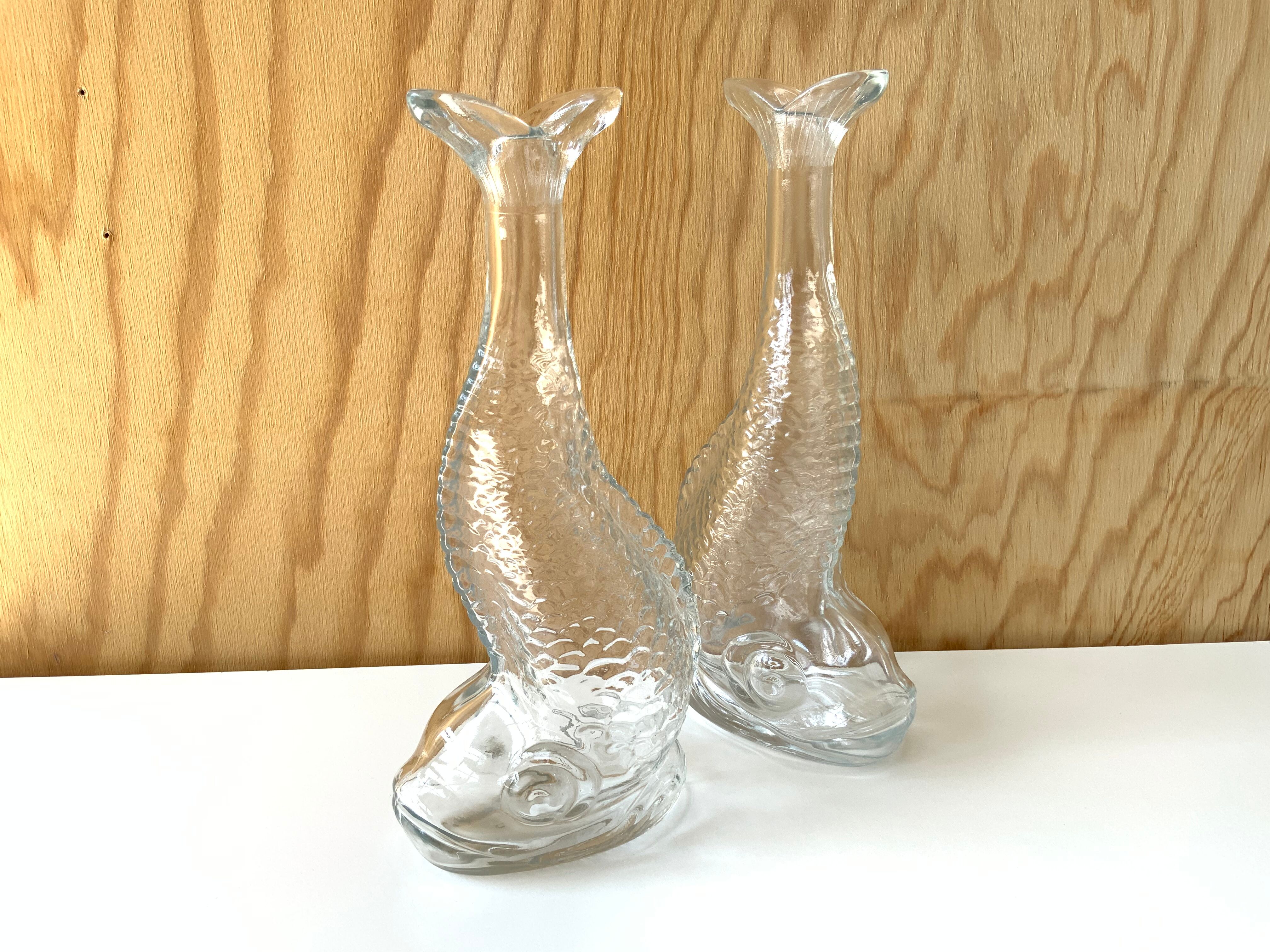 Duo de carafes poisson