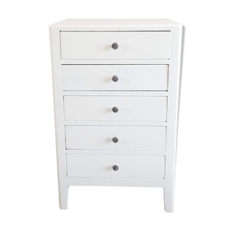 Chiffonnier commode en bois vintage circa années 50