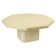 Table basse octogonale vintage en travertin, design italien des années 70