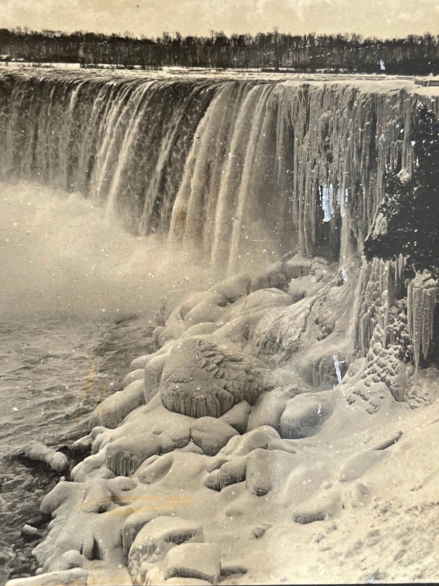 Old photography stereo, stereograph, luxury albumine 1903 Niagara Falls, Canada