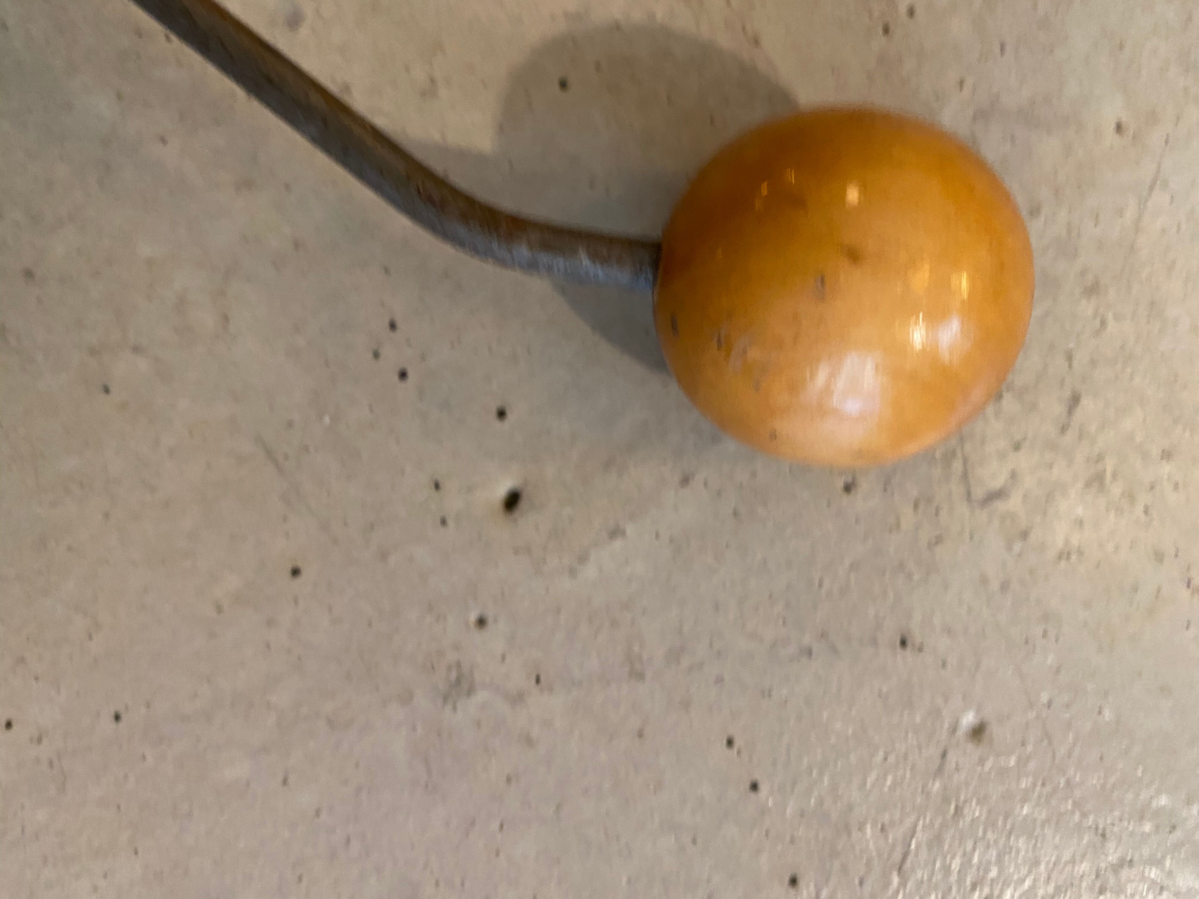 Iron and wood hook 60s