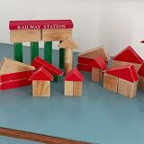 Vintage wooden construction toy