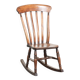 Chaise berçante Windsor en chêne anglais du début du 19e siècle.