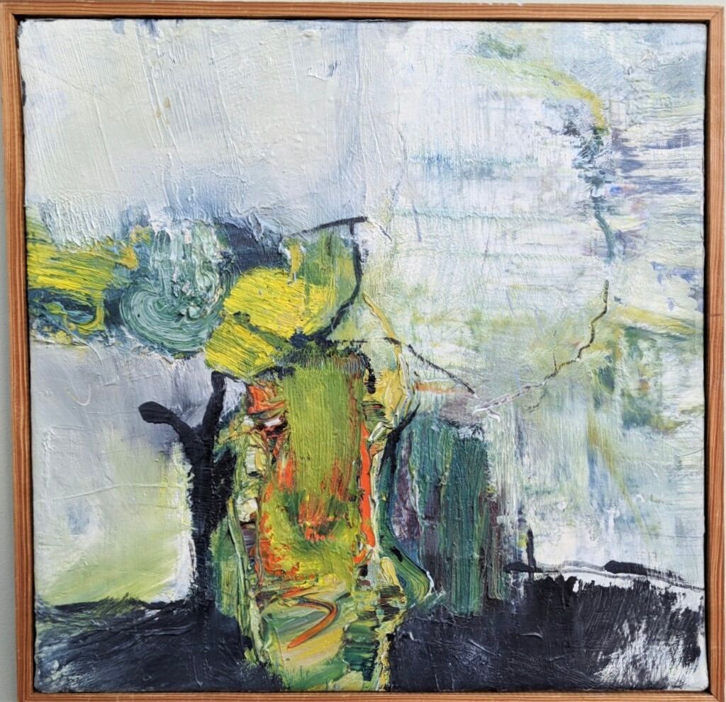 Swedish abstract oil painting