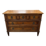 Commode style louis xvi en noyer