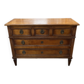 Commode style louis xvi en noyer
