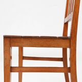 Wooden geometric chair , France ca. 1940