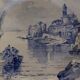 Sarreguemines earthenware plate with Marine decor late 19th century early 20th century