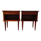 Pair of Scandinavian style bedside tables 1970