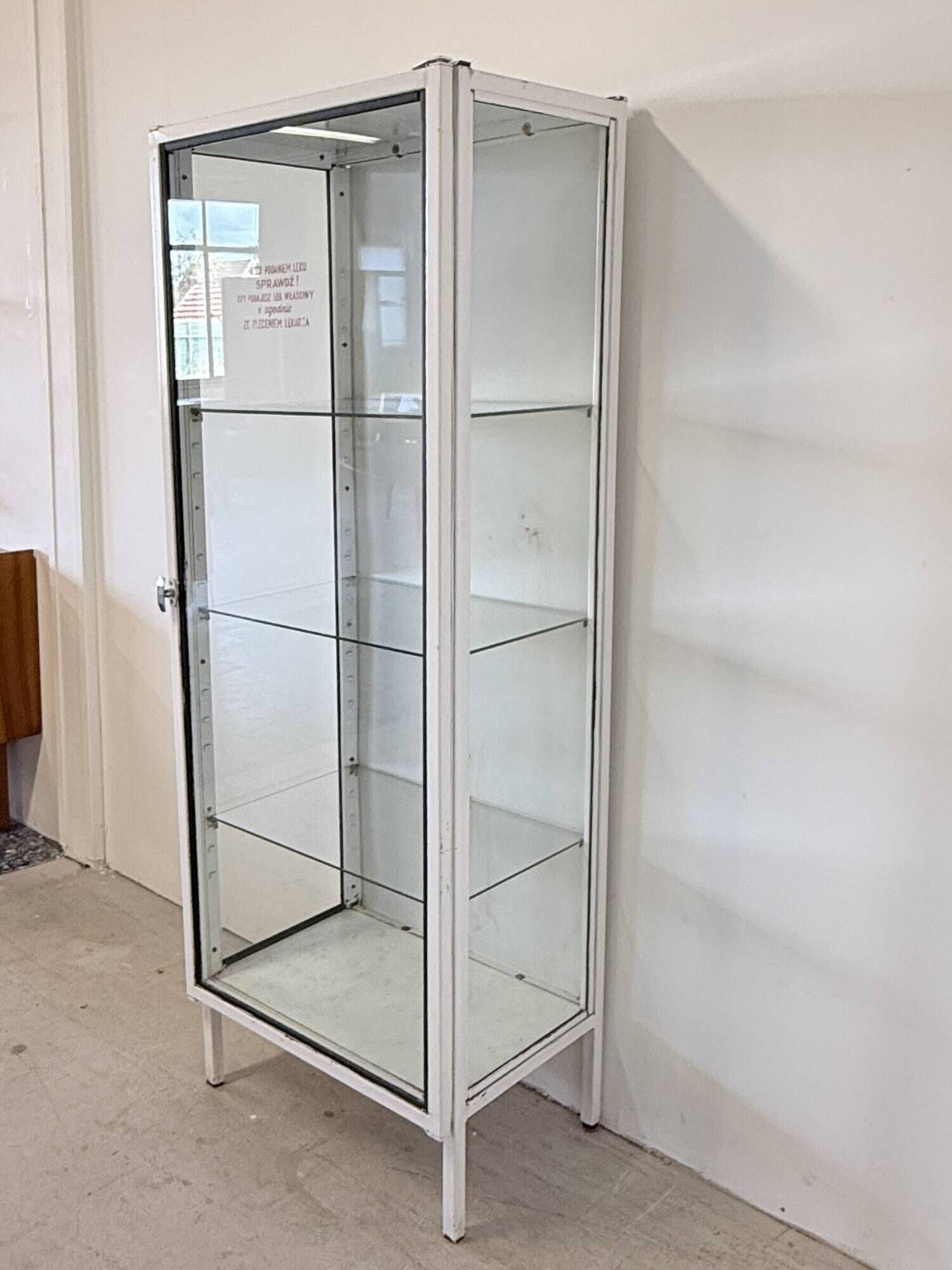 Mid-Century Polish Medical Display Cabinet, 1960s