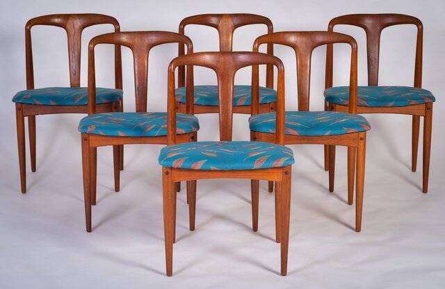 Juliane chairs by Johannes Andersen for Uldum Furniture, Denmark, 1960s, Set of 6