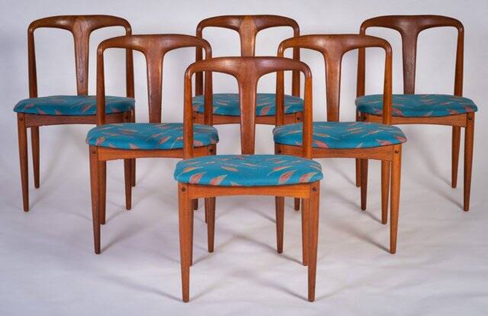 Juliane chairs by Johannes Andersen for Uldum Furniture, Denmark, 1960s, Set of 6