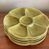 Ceramic oyster plates from Gien