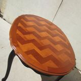 Oval table of style Louis XV cherrywood