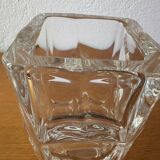 Solid Sèvres crystal vase from the 1950s