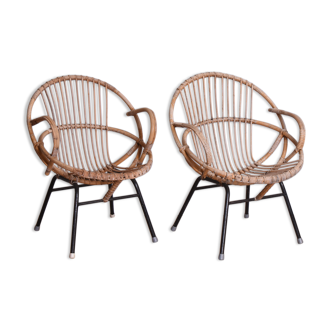 Paire de fauteuils, années 1960