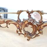 Miroir baroque en bronze xixème h= 104 cm