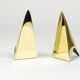 Pair Carl Auböck Minimalist Rocket Brass Bookends #3846, Vienna, Austria