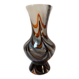 Murano Vase by Carlo Moretti - Marbled Florence Opaline - 70s