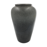 Brown and light grey ceramic vase