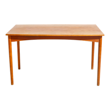 Teak and oak dining table by Jpoul m. Volther for Fdb